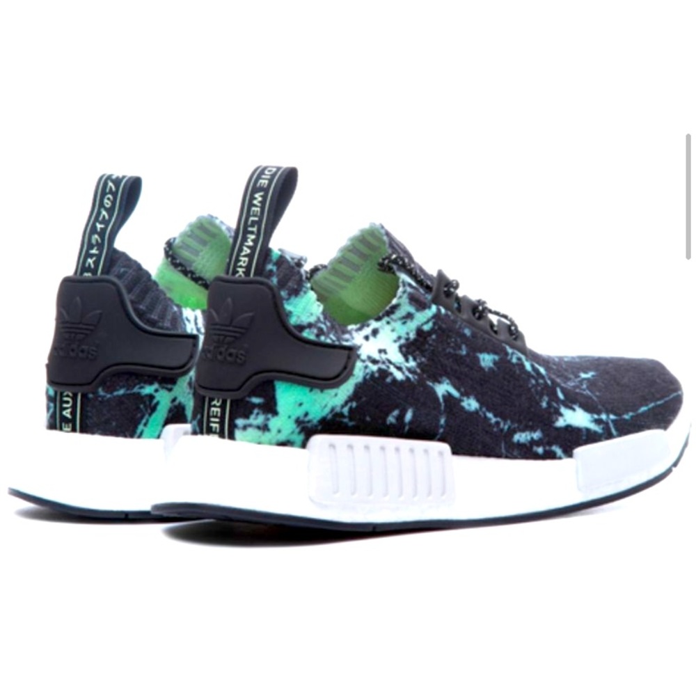 Adidas NMD R1 Primeknit Mint Marble Tie dye